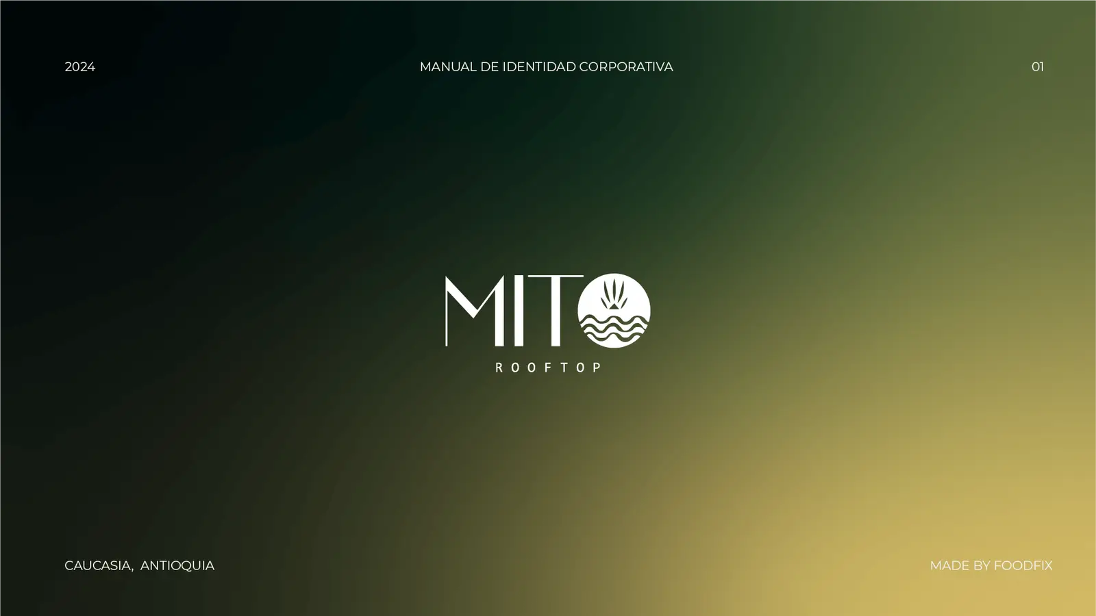 Mito Rooftop — Manual de identidad corporativa · Gastronómico